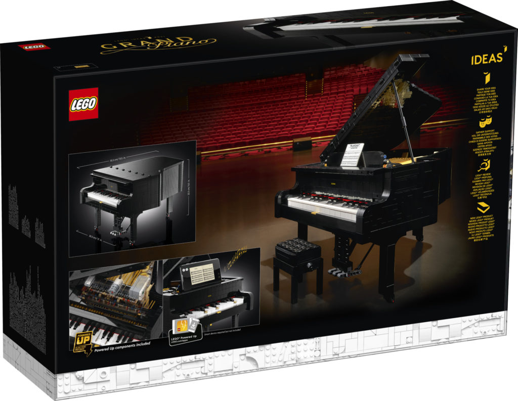 グランドピアノがレゴブロックで精巧に美しく再現された「21323