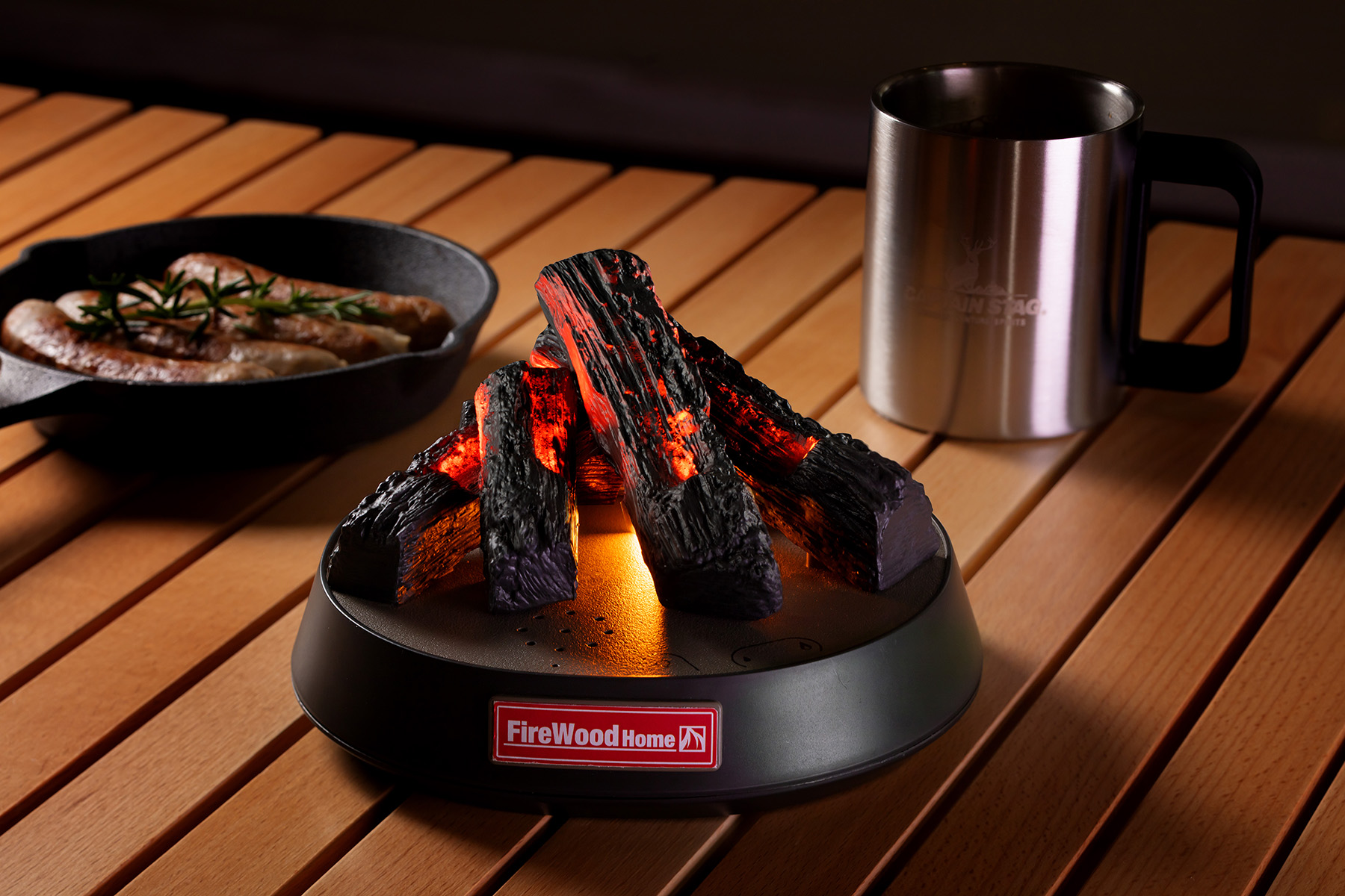 リアルな”たき火”のゆらぐ炎と音に癒される、たき火ガジェット「FireWood Home」2021年7月発売 – おもちゃのニュース – toymim