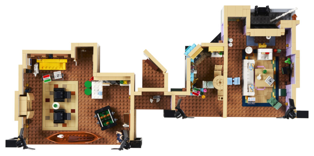 ファンに レゴ フレンズ アパート 10292 組み立てキット。象徴的なテレビ番組 (2048 ピース) の詳細を使用して表示可能なモデルを