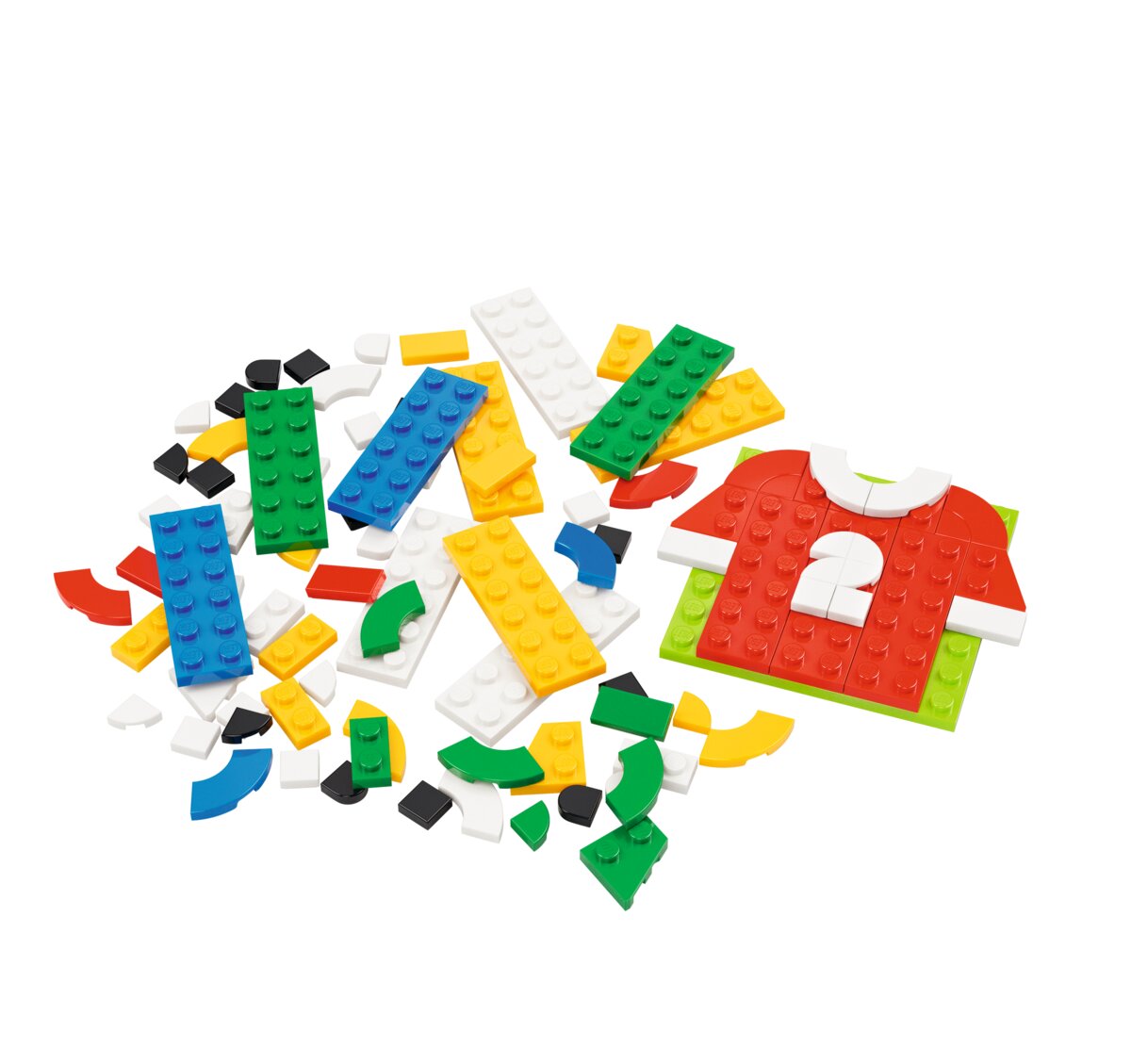 レゴ®ブロックでオリジナルサッカーユニフォームを作る体験のイメージ